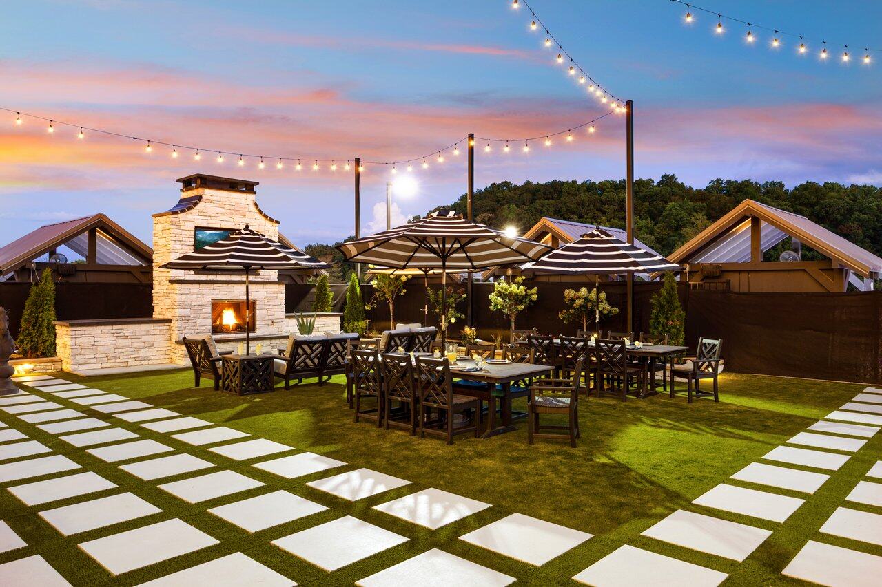 Luxury Smoky Mountain investment property at dusk